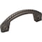 Jeffrey Alexander 3" Center-to-Center Brushed Black Nickel Rope Rhodes Cabinet Pull Z260-3BNB - alternate 1